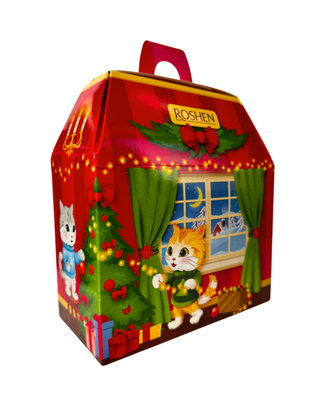 Новорічні подарунки "НОВОРІЧНИЙ КАМІН" ROSHEN 622г.